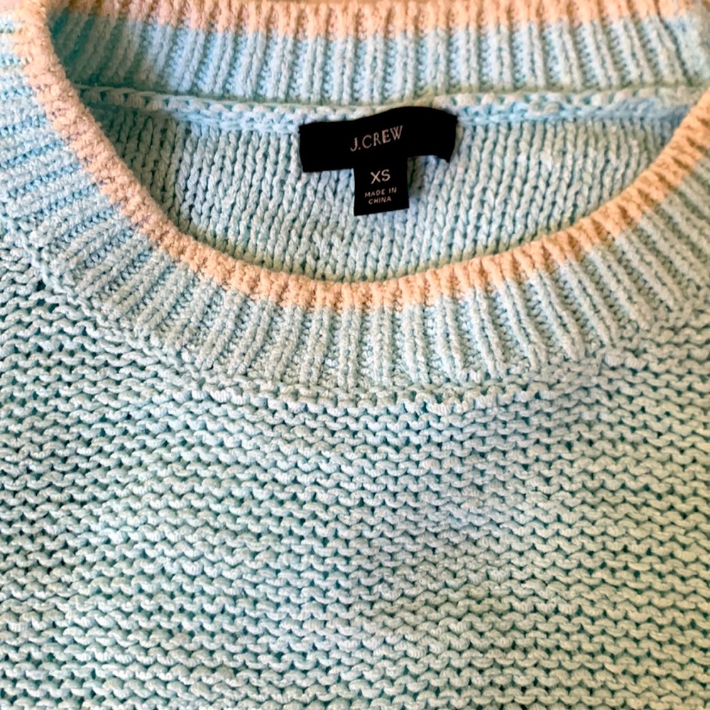 J Crew light turquoise sweater